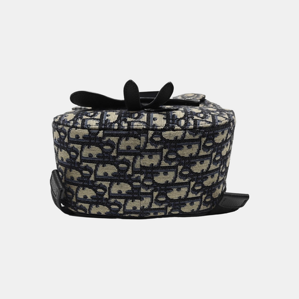 Saddle Mini Oblique Canvas Blue