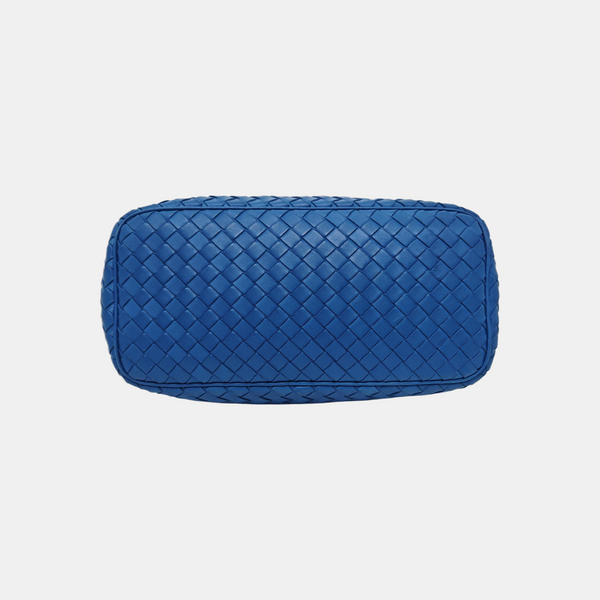Lambskin Top Handle Bag Blue