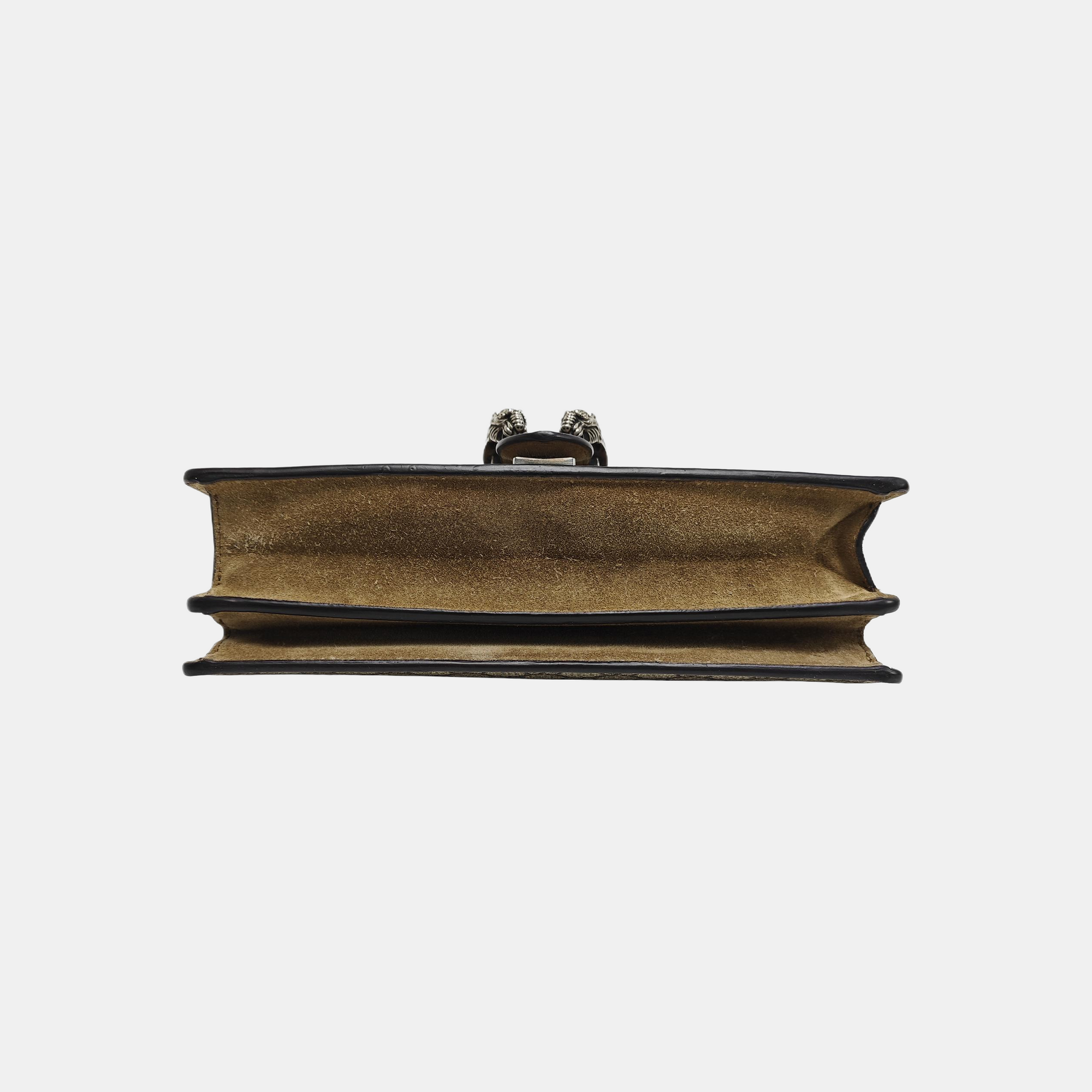 Dionysus Small Monogram Coated Canvas Beige