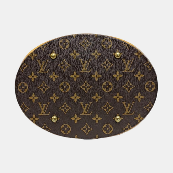 BUCKET GM Monogram Coated Canvas Brown