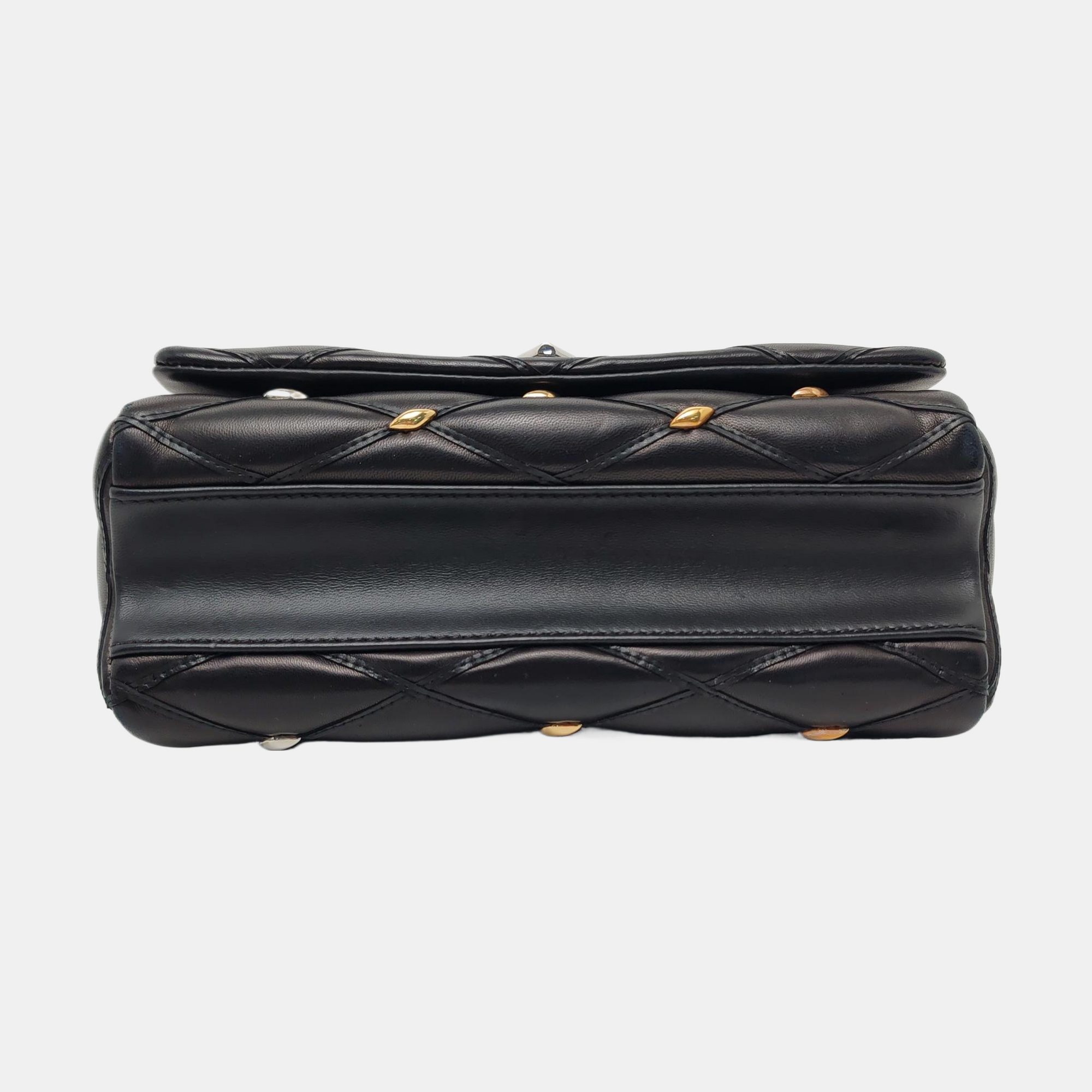 GO-14 Quilted Lambskin Black