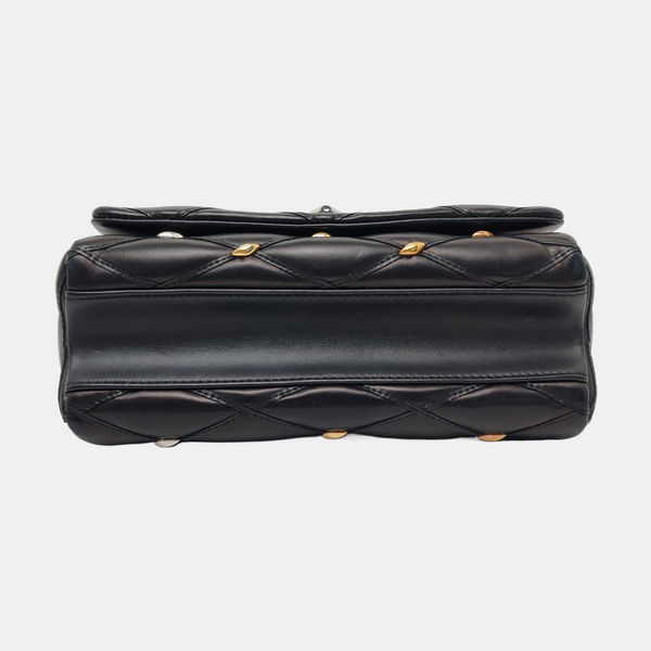 GO-14 Quilted Lambskin Black