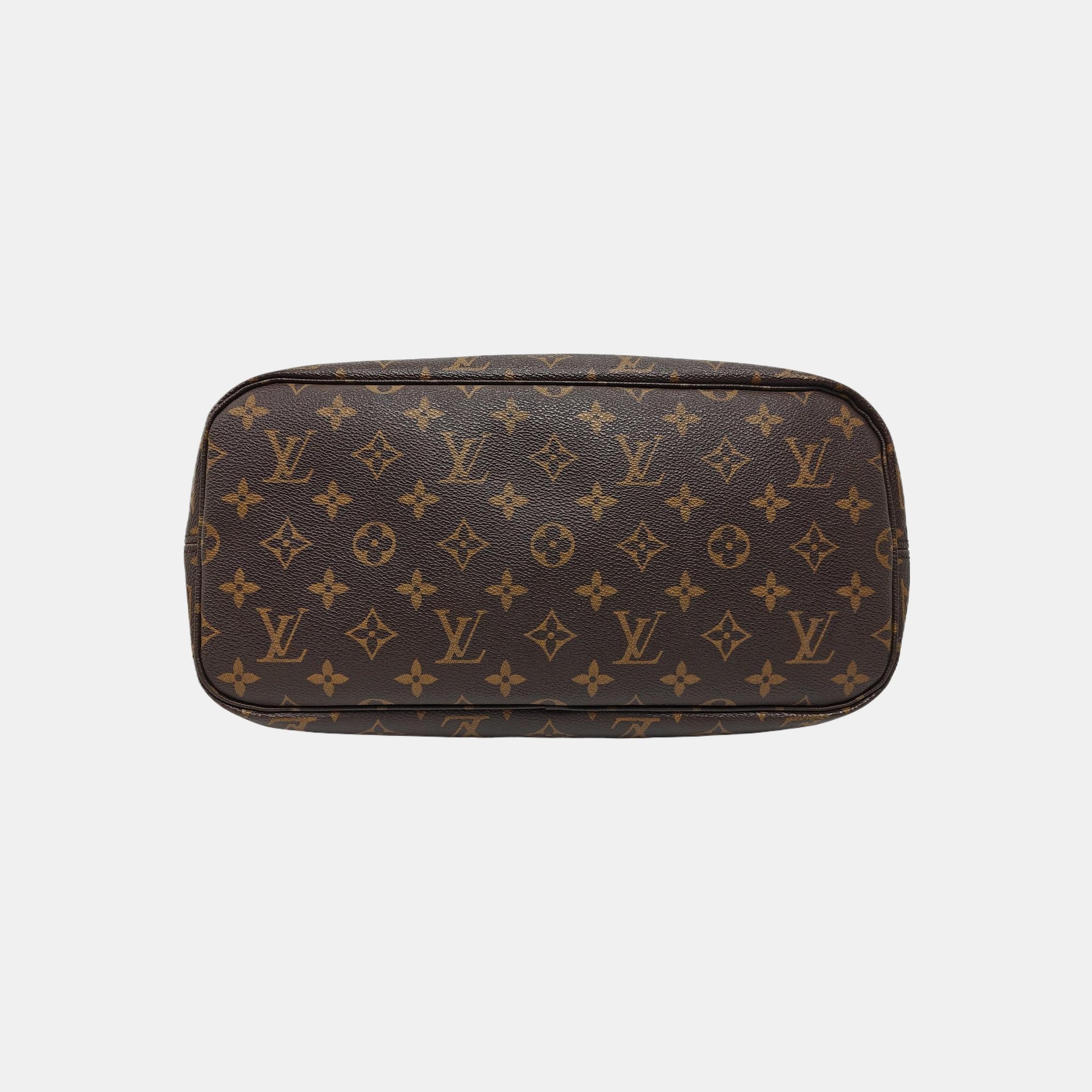 NEVERFULL MM Monogram Coated Canvas Brown