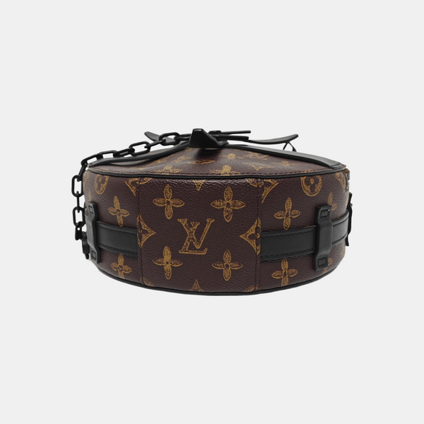 WHEEL BOX Monogram Coated Canvas Brown
