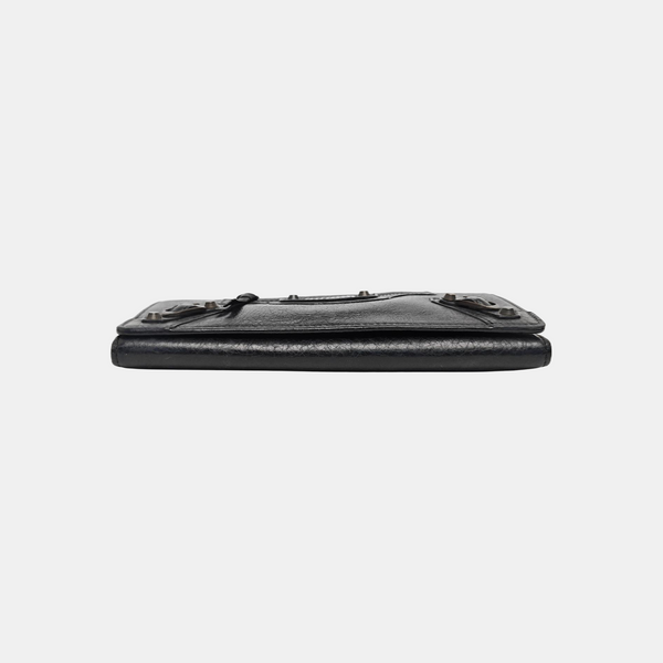 Classic City Lambskin Black Wallet