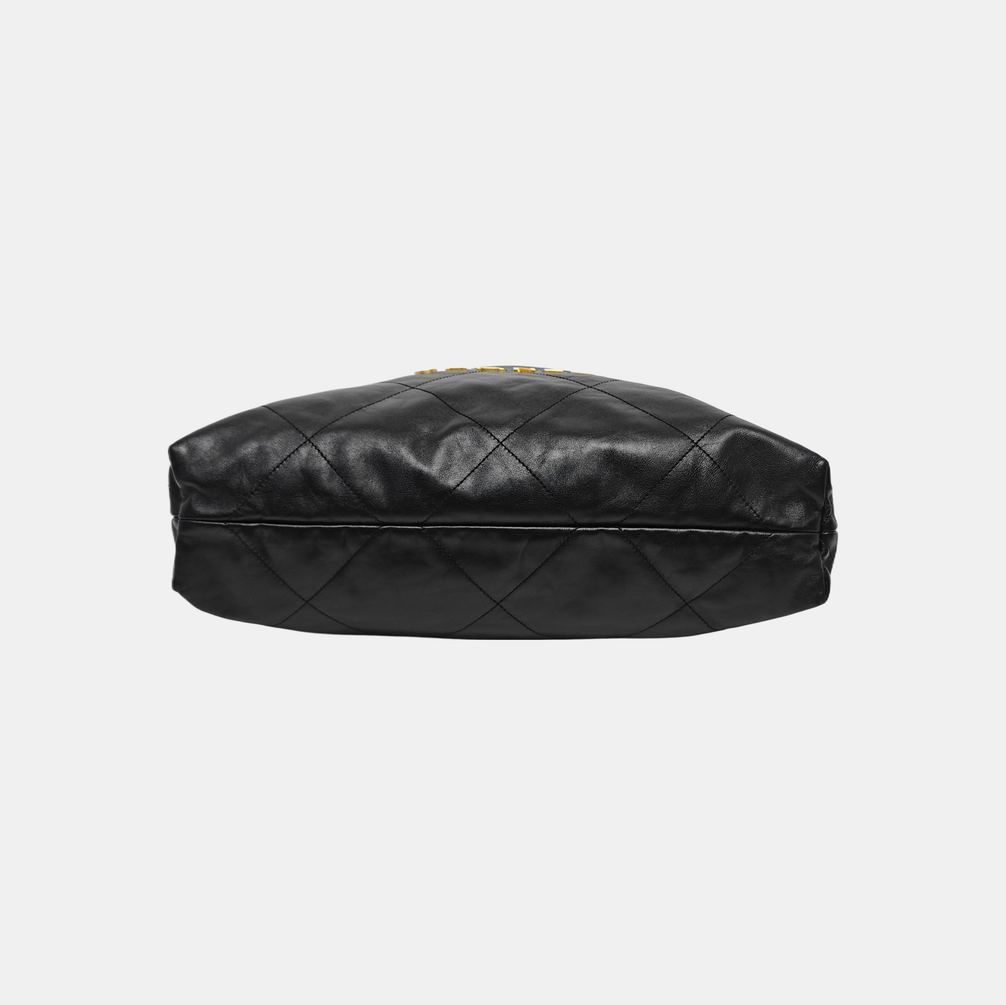 CHANEL 22 Small Quilted Calfskin Black