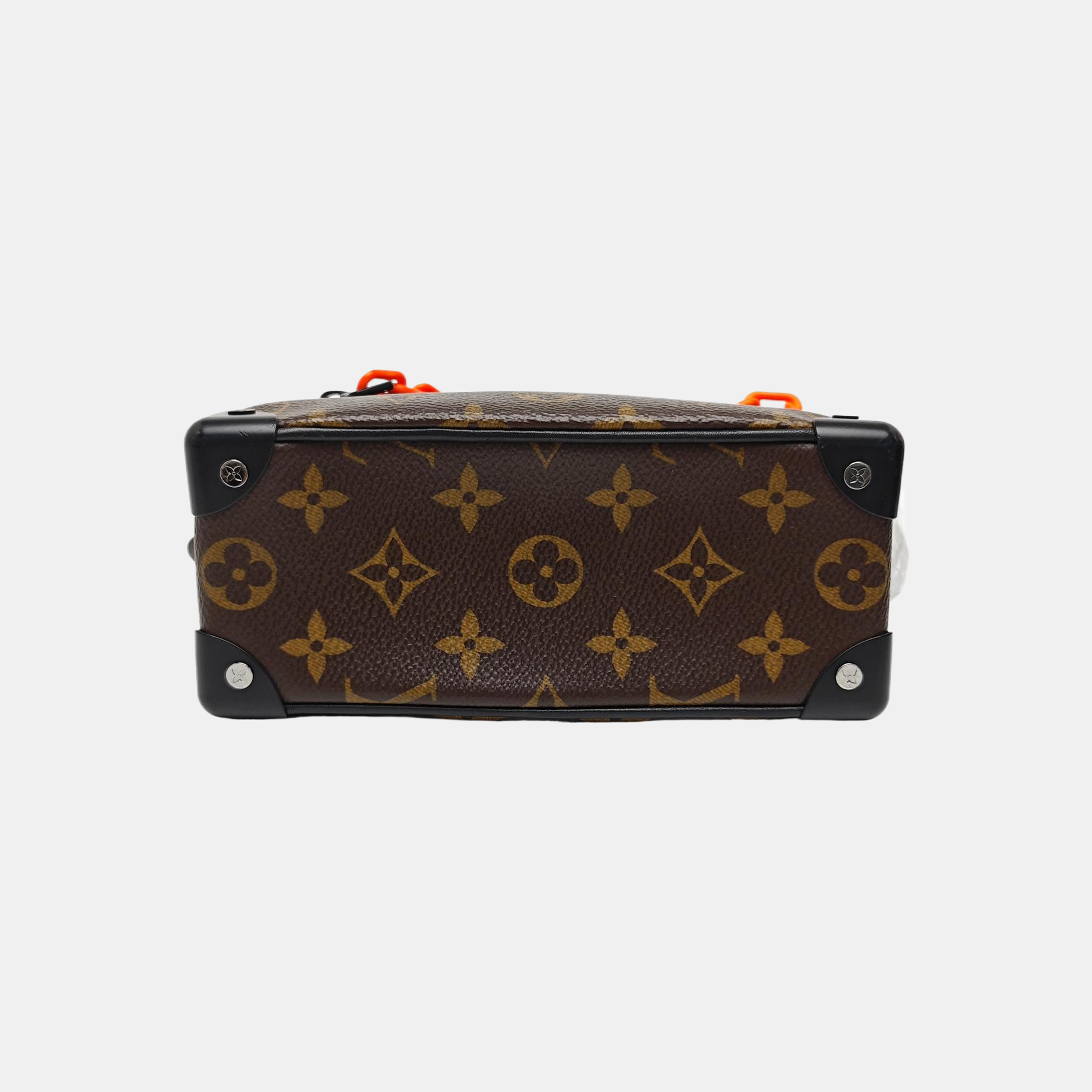 SOFT TRUNK Mini Monogram Coated Canvas Brown