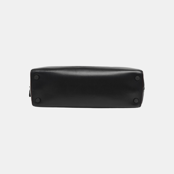 Calfskin Top Handle Bag Black