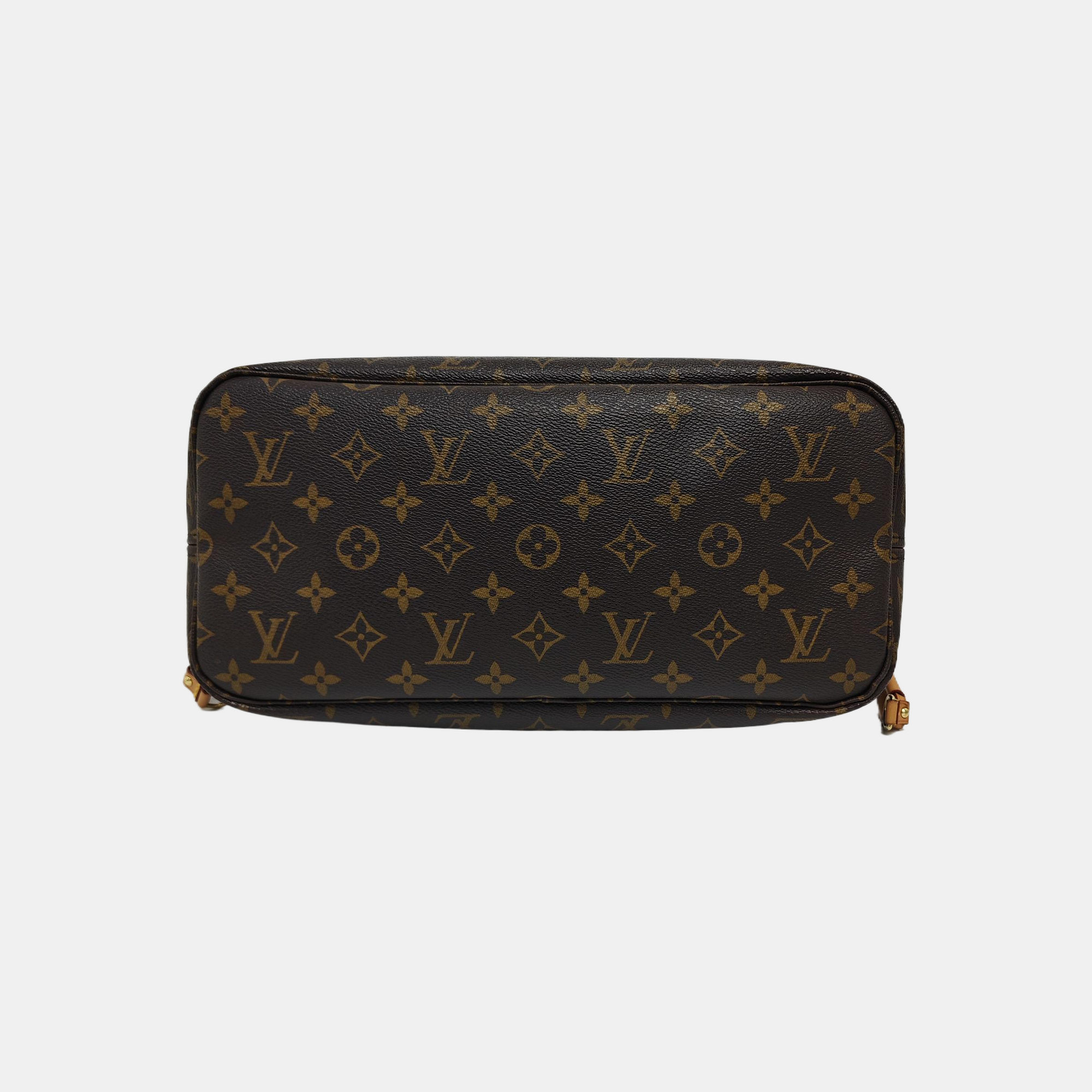 NEVERFULL MM Lona Monogram Revestida Marrón