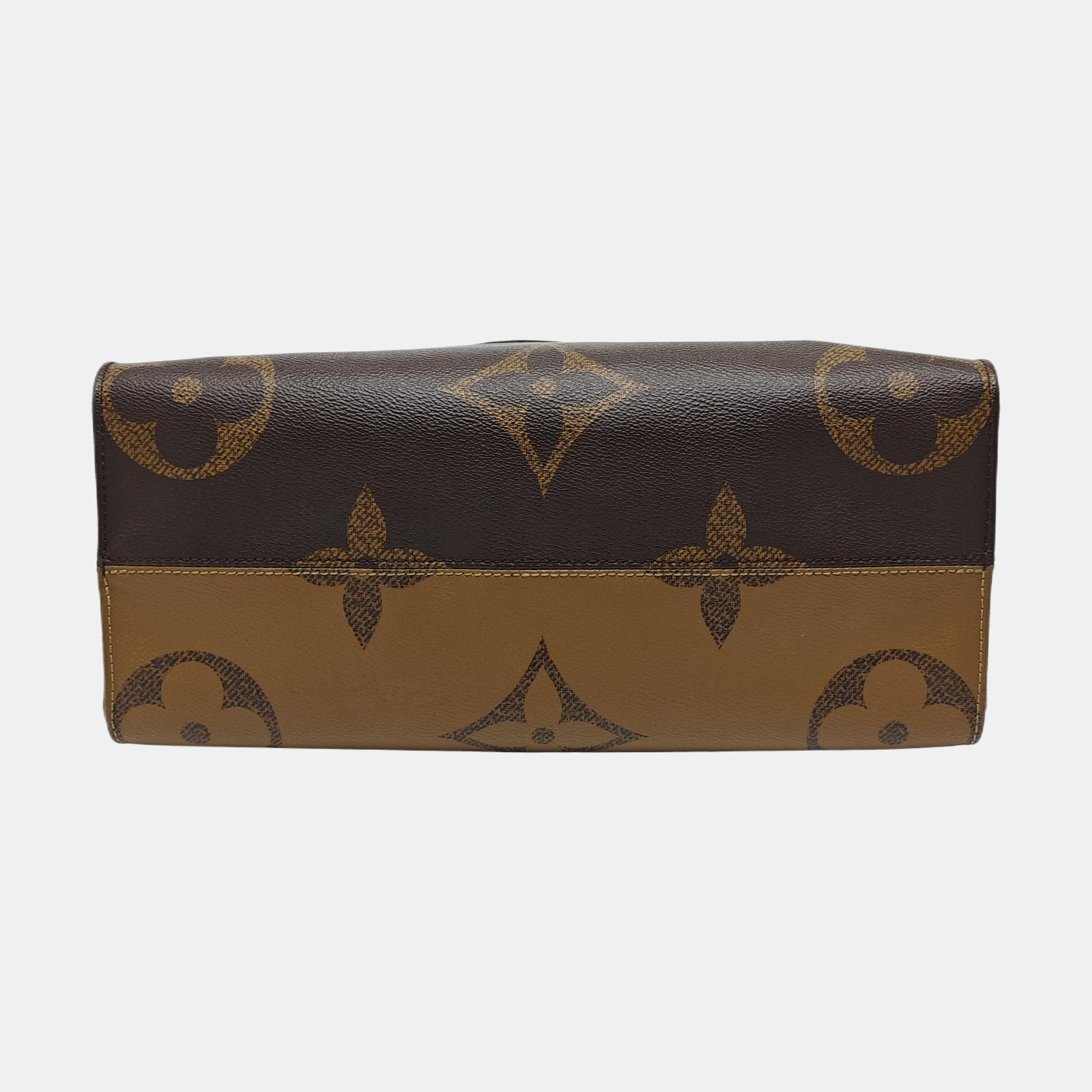 ONTHEGO MM Monogram Coated Canvas Brown