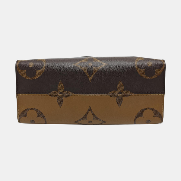 ONTHEGO MM Monogram Coated Canvas Brown
