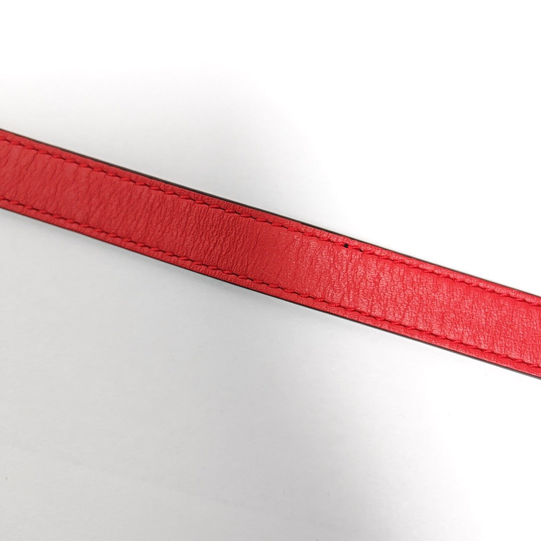 Leather Belt Red