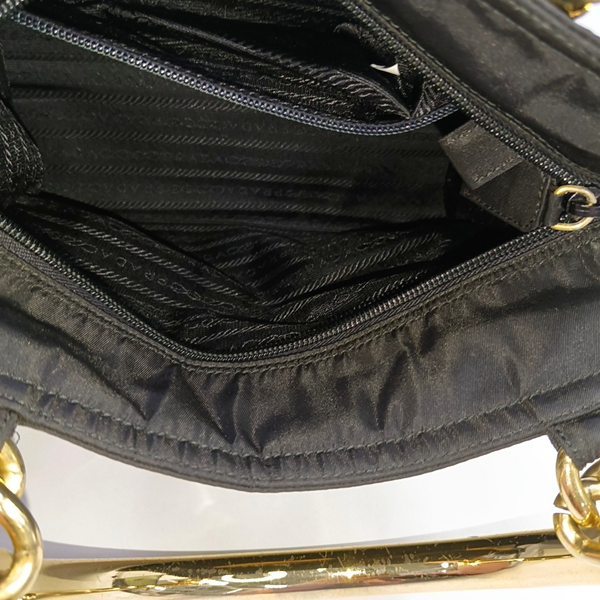 Bolso bandolera de nailon, nailon negro