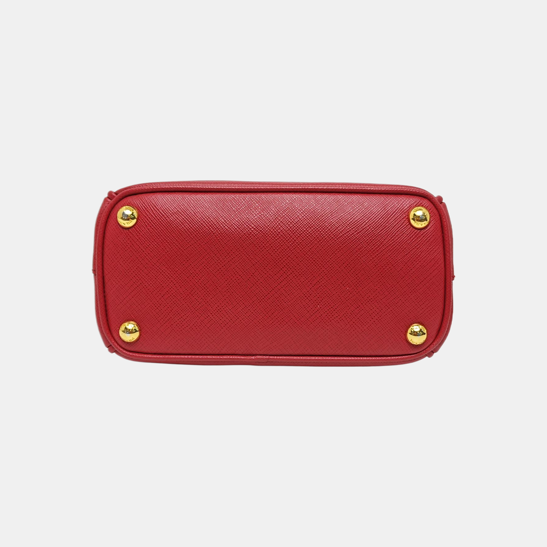 Galleria Super Mini Saffiano Calfskin Red