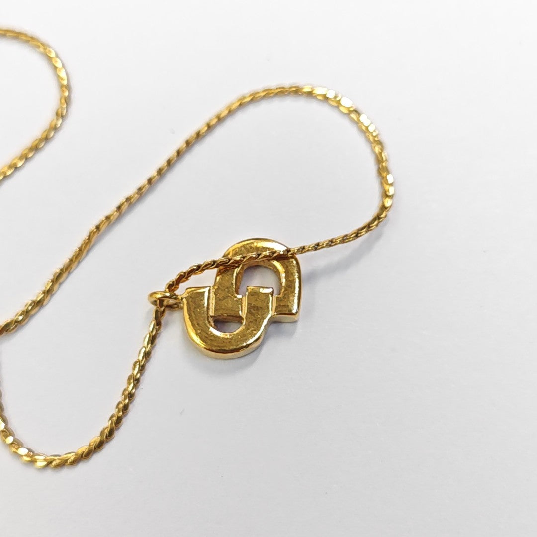 Petit CD Metal Gold Necklace