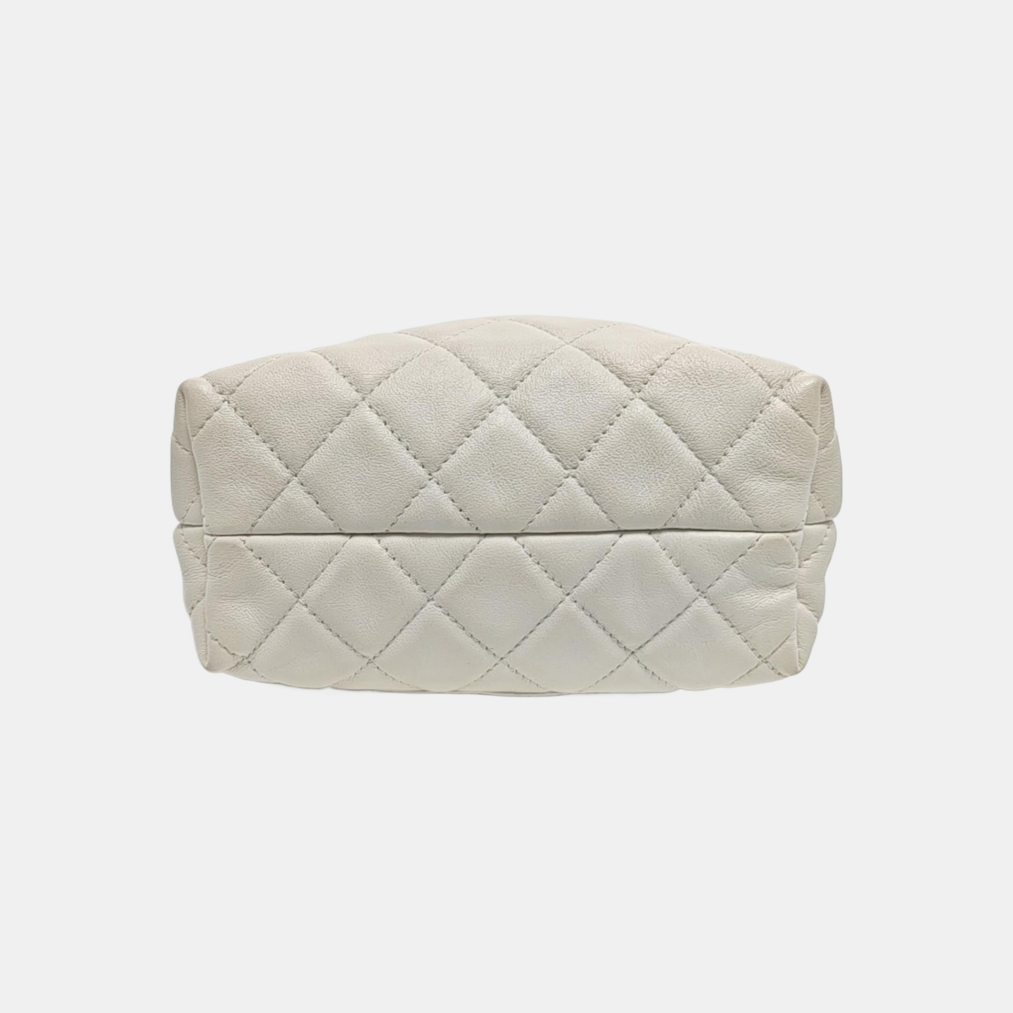 Quilted Calfskin White