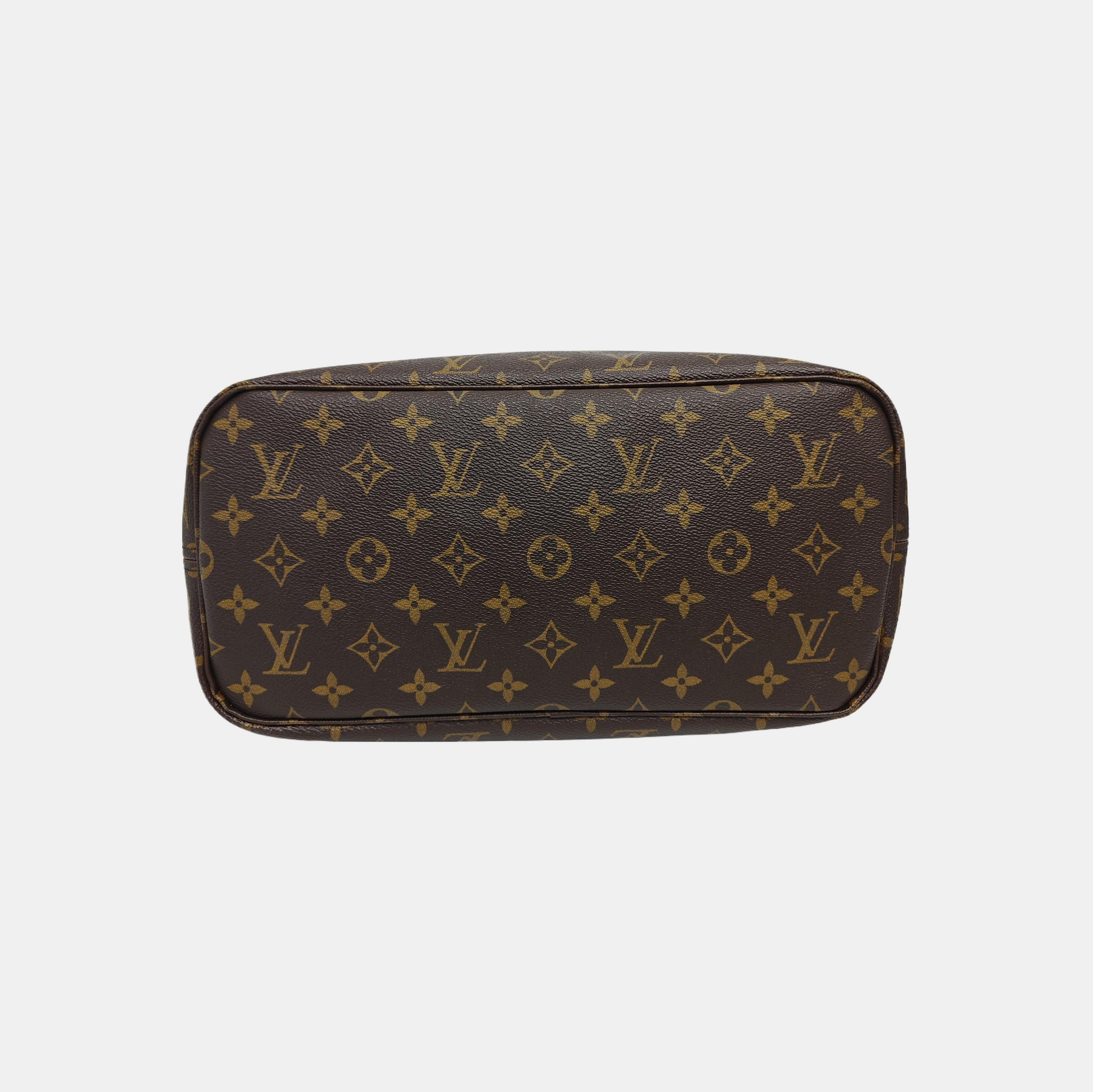 NEVERFULL MM Monogram Coated Canvas Brown