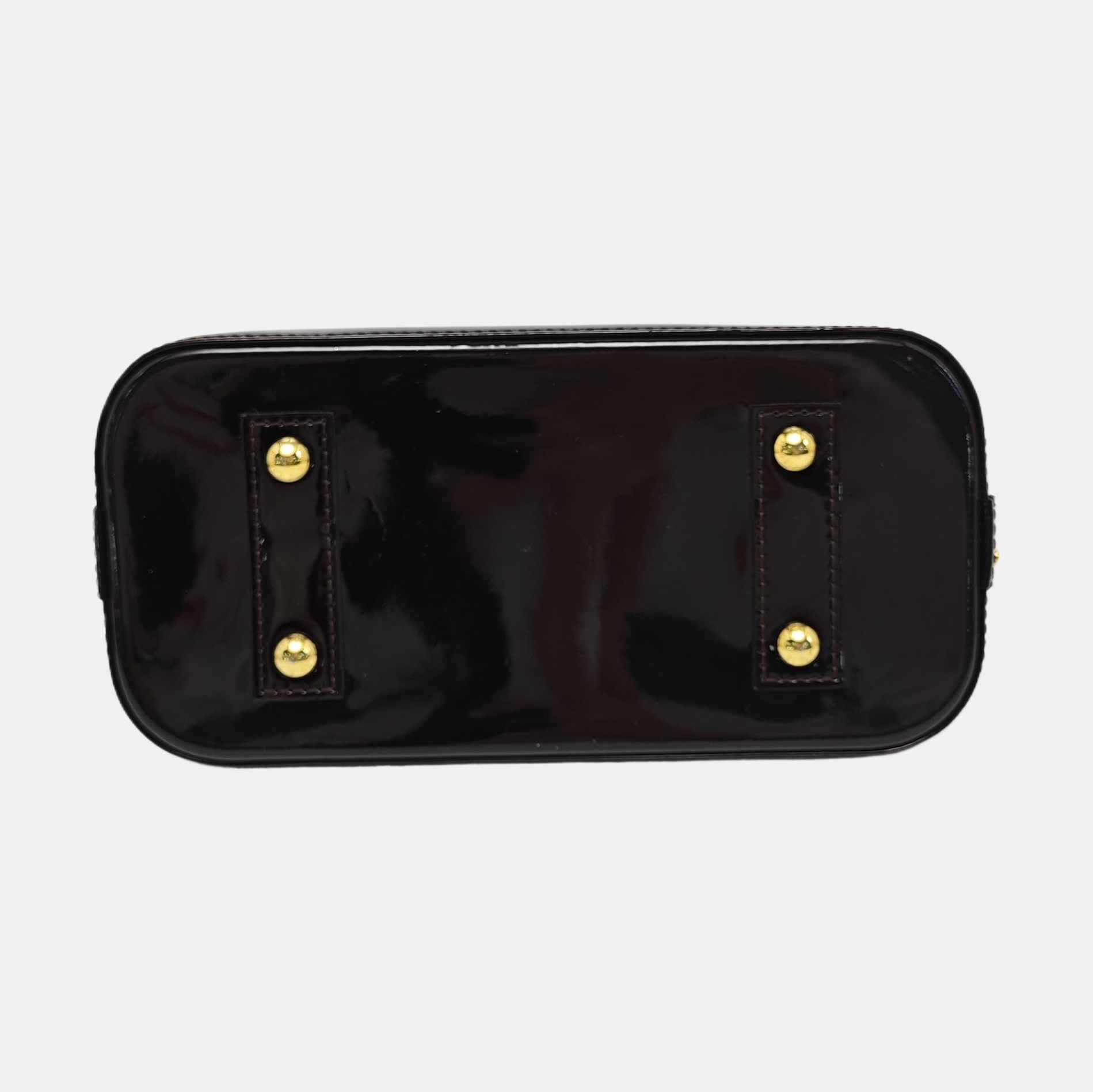 Authenticated pre-owned  ALMA BB Patent Leather Burgundy - Shoulder Bag at Looply