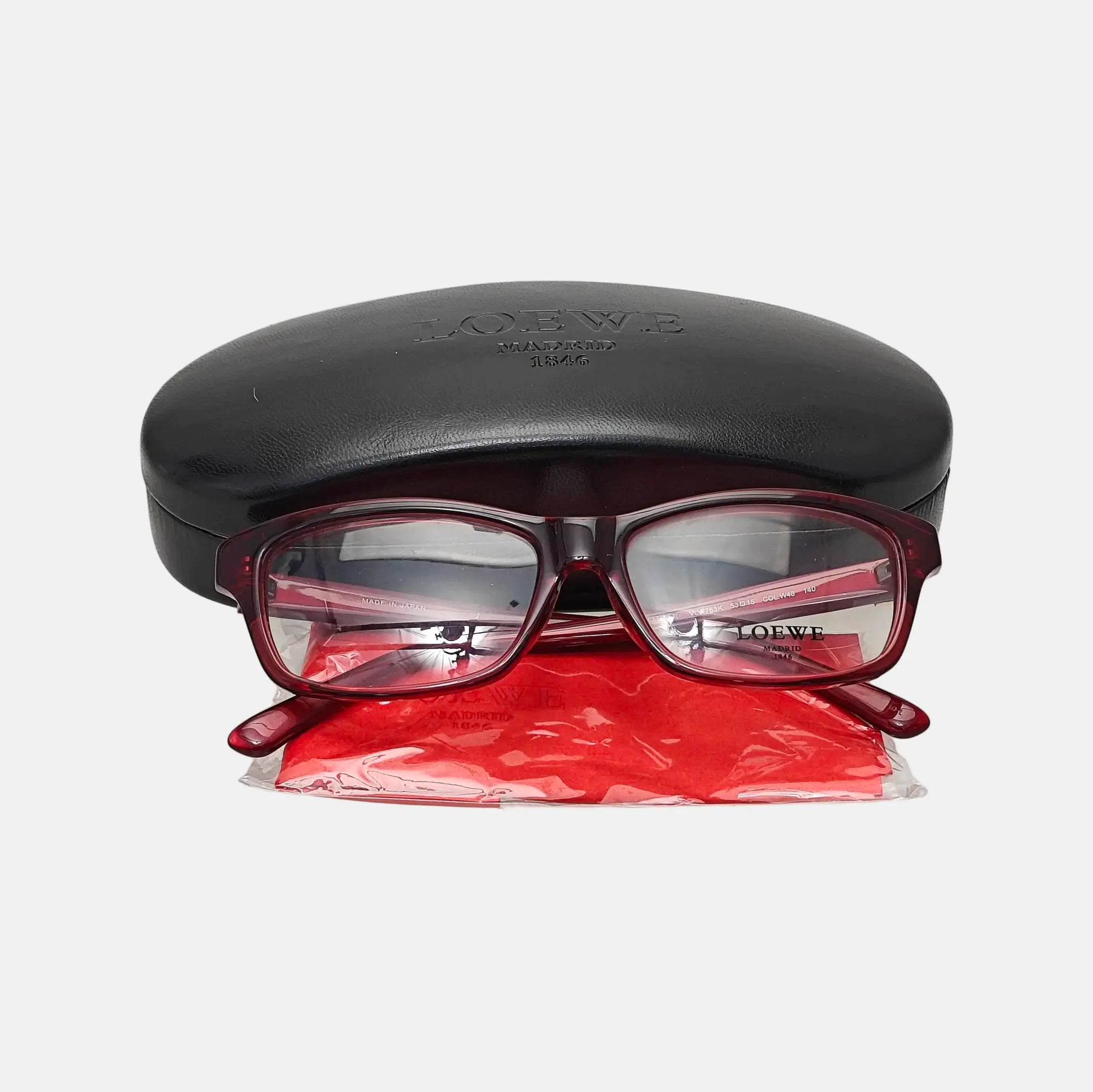 Synthetic Eyeglasses Red