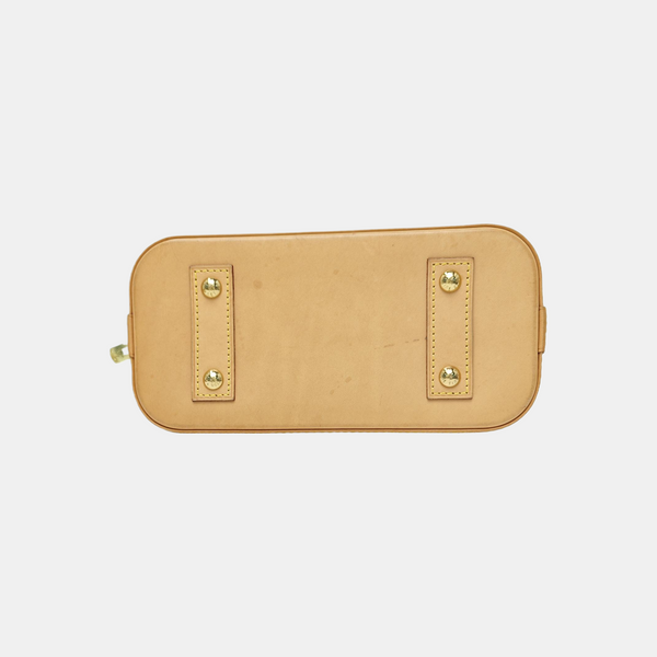 ALMA BB Monogram Coated Canvas Brown