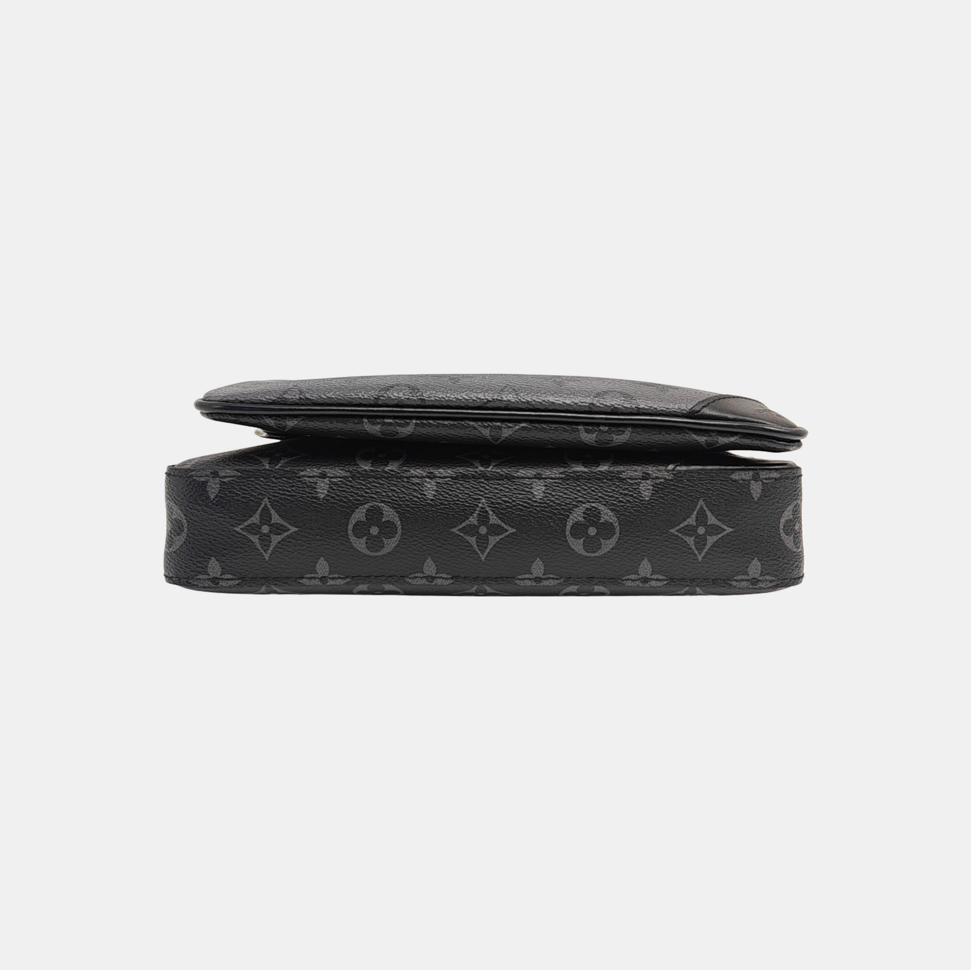 TRIO Monogram Coated Canvas Gray