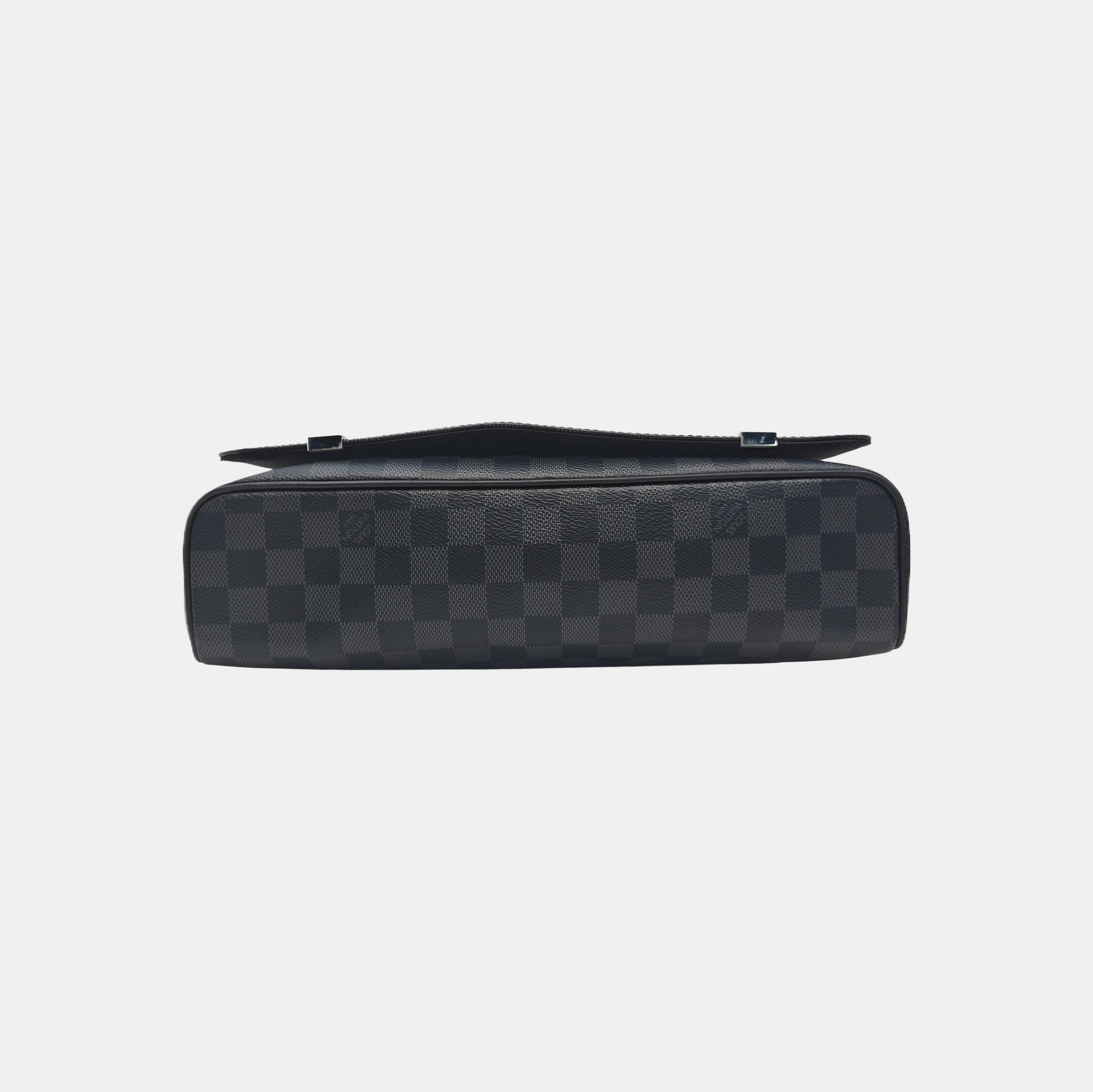 DISTRICT MM Damier Graphite Coated Canvas Gray