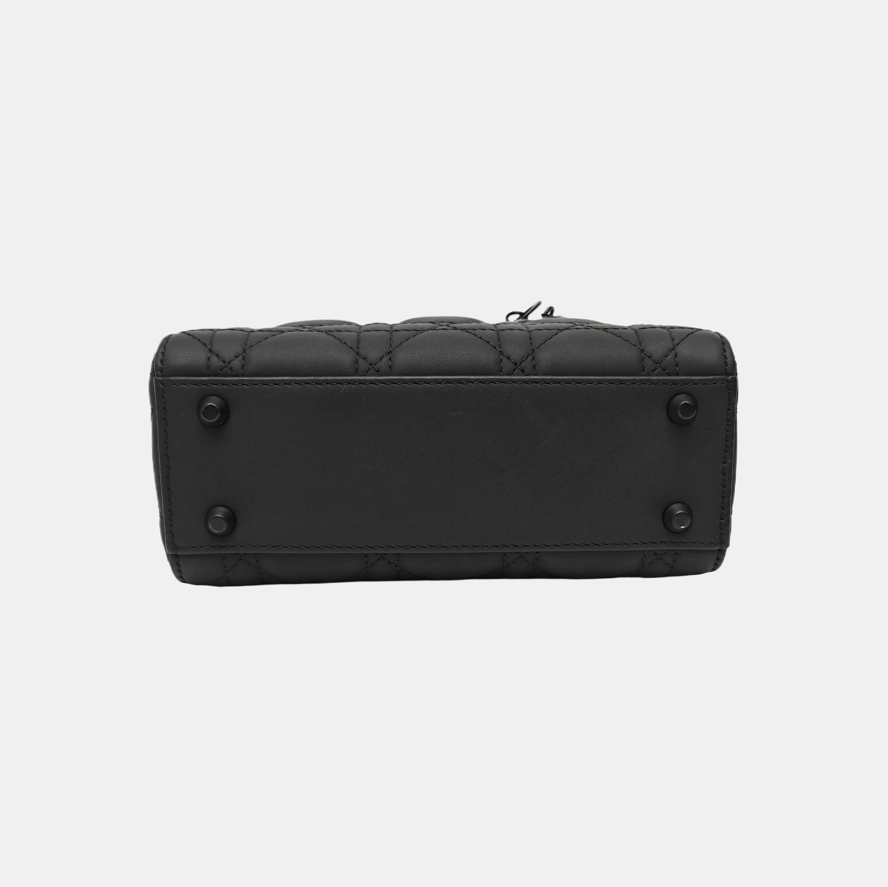 Lady Dior Mini Cannage Calfskin Black
