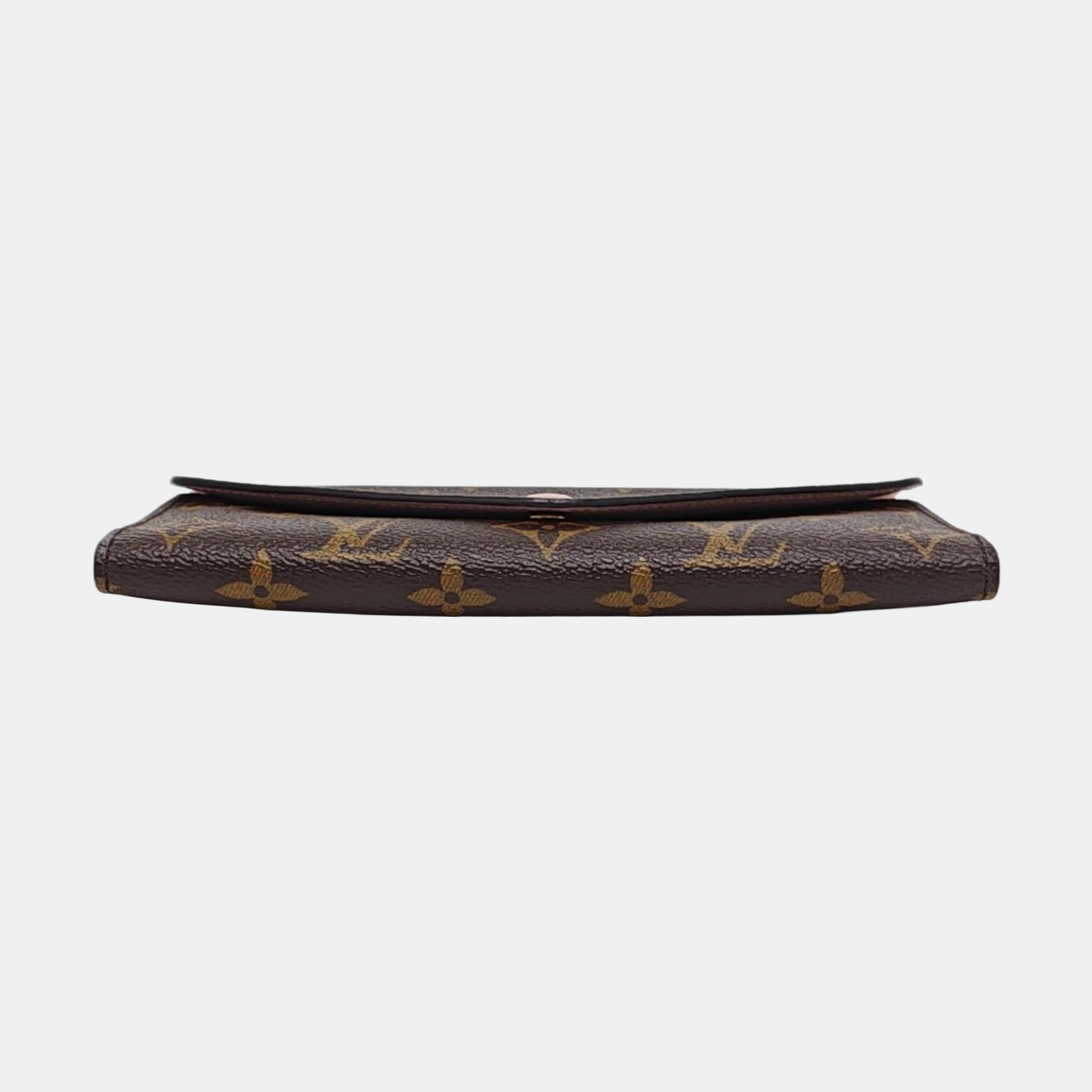 JOSÉPHINE Monogram Coated Canvas Brown Wallet