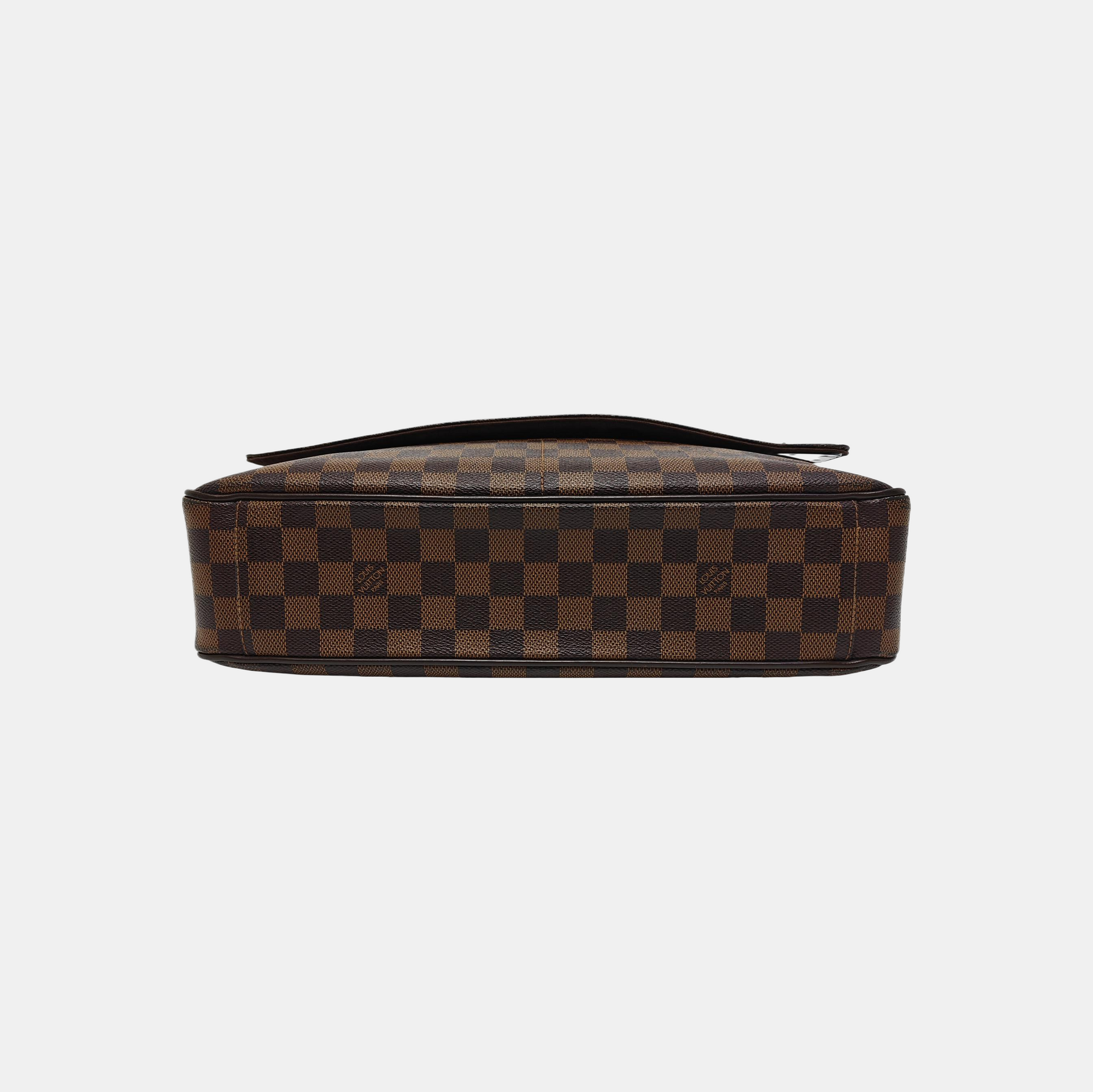 SHELTON Damier Ebene Coated Canvas Brown