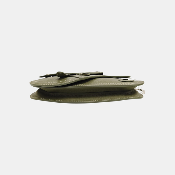Authenticated pre-owned  Saddle Calfskin Green - Shoulder Bag at Looply