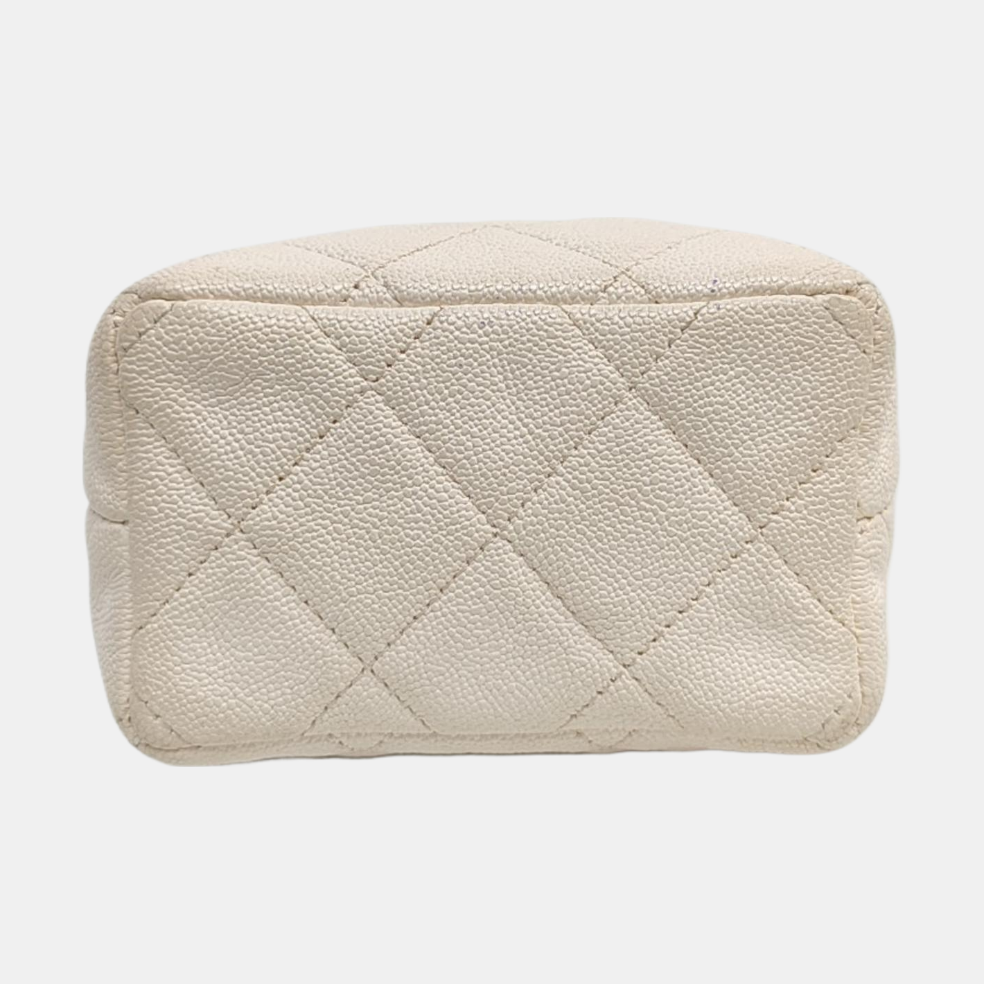 Quilted Grained Calfskin White
