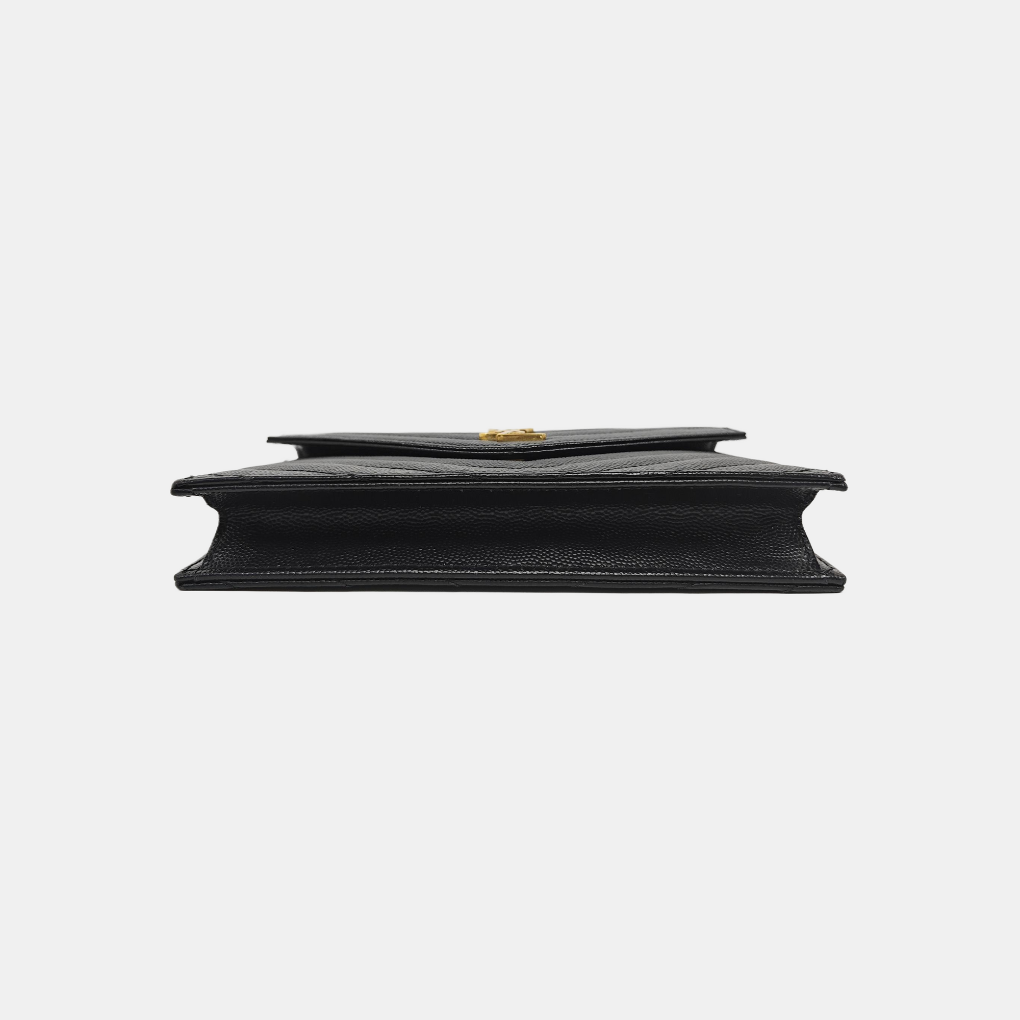 MONOGRAM WOC Chevron Calfskin Black