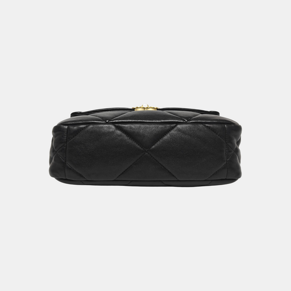 CHANEL 19 Small Quilted Lambskin Black