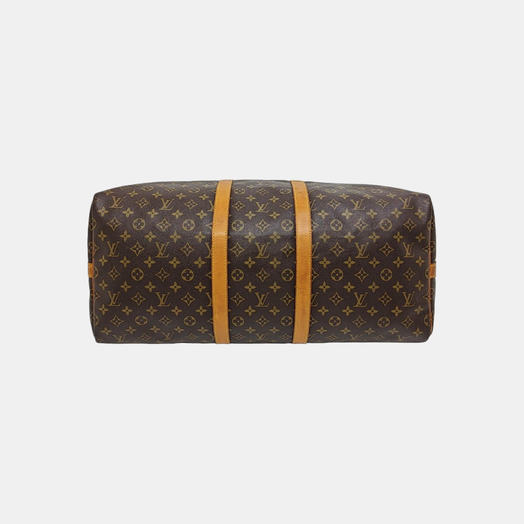 SAC SOUPLE 55 Monogram Coated Canvas Brown