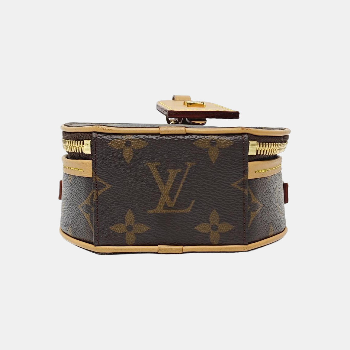 BOITE CHAPEAU Mini Monogram Coated Canvas Brown