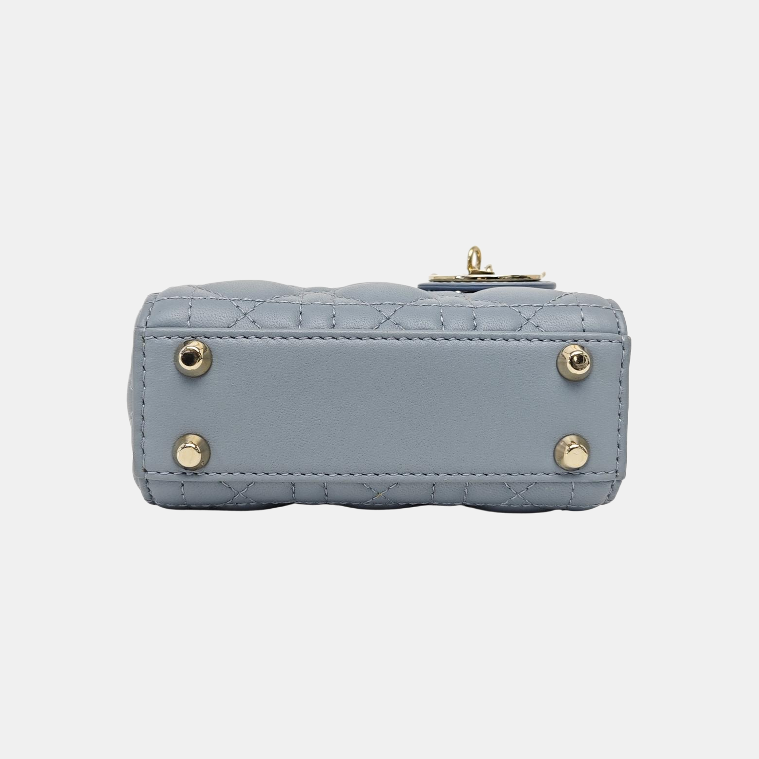 Lady Dior Super Mini Cannage Lambskin Blue