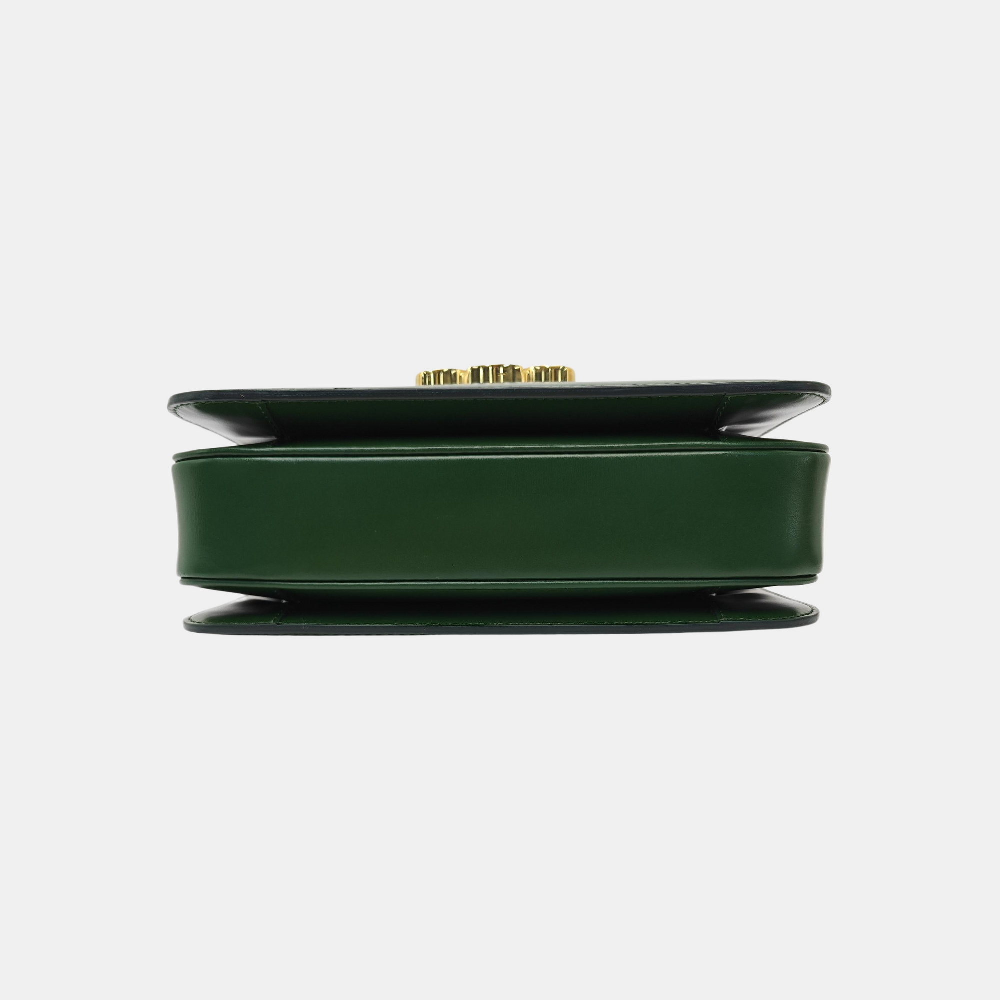 TRIOMPHE Medium Calfskin Green