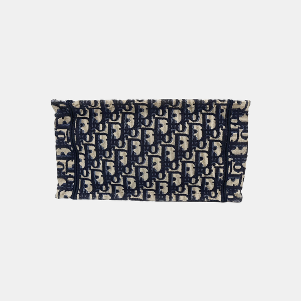Book Tote Small Oblique Canvas Blue