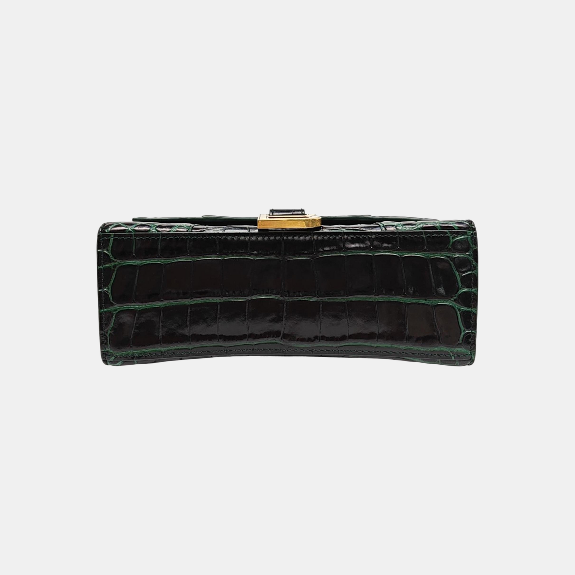 Hourglass Small Calfskin Green