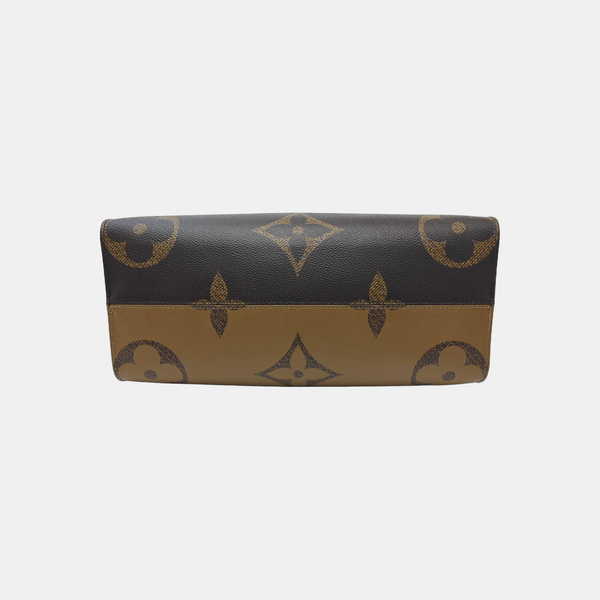 ONTHEGO MM Monogram Coated Canvas Brown