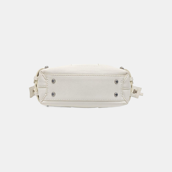 Calfskin Shoulder Bag White