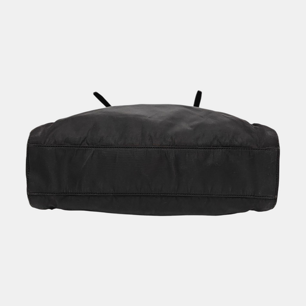Nylon Shoulder Bag Black