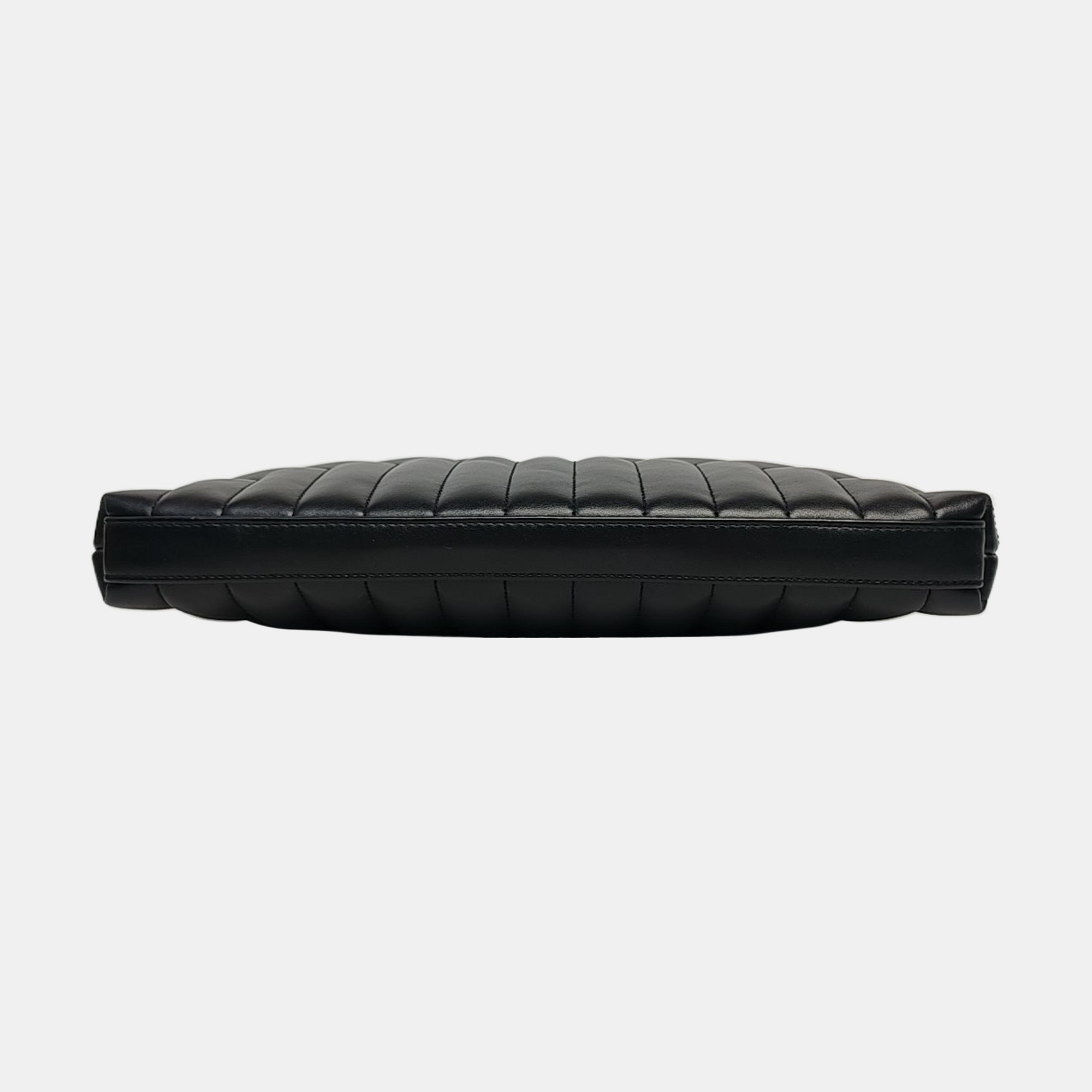 Chevron Calfskin Black