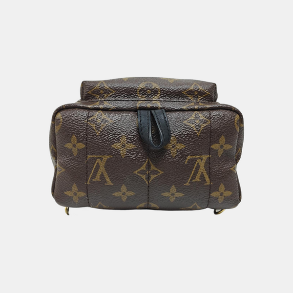 PALM SPRINGS Mini Monogram Coated Canvas Brown
