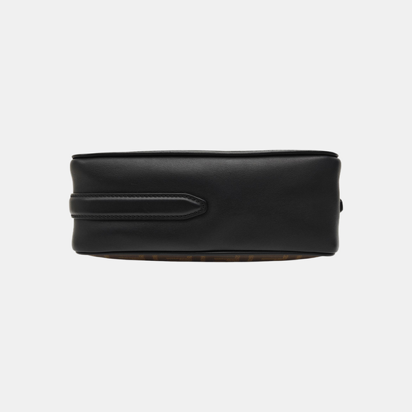 Coated Canvas Shoulder Bag Brown