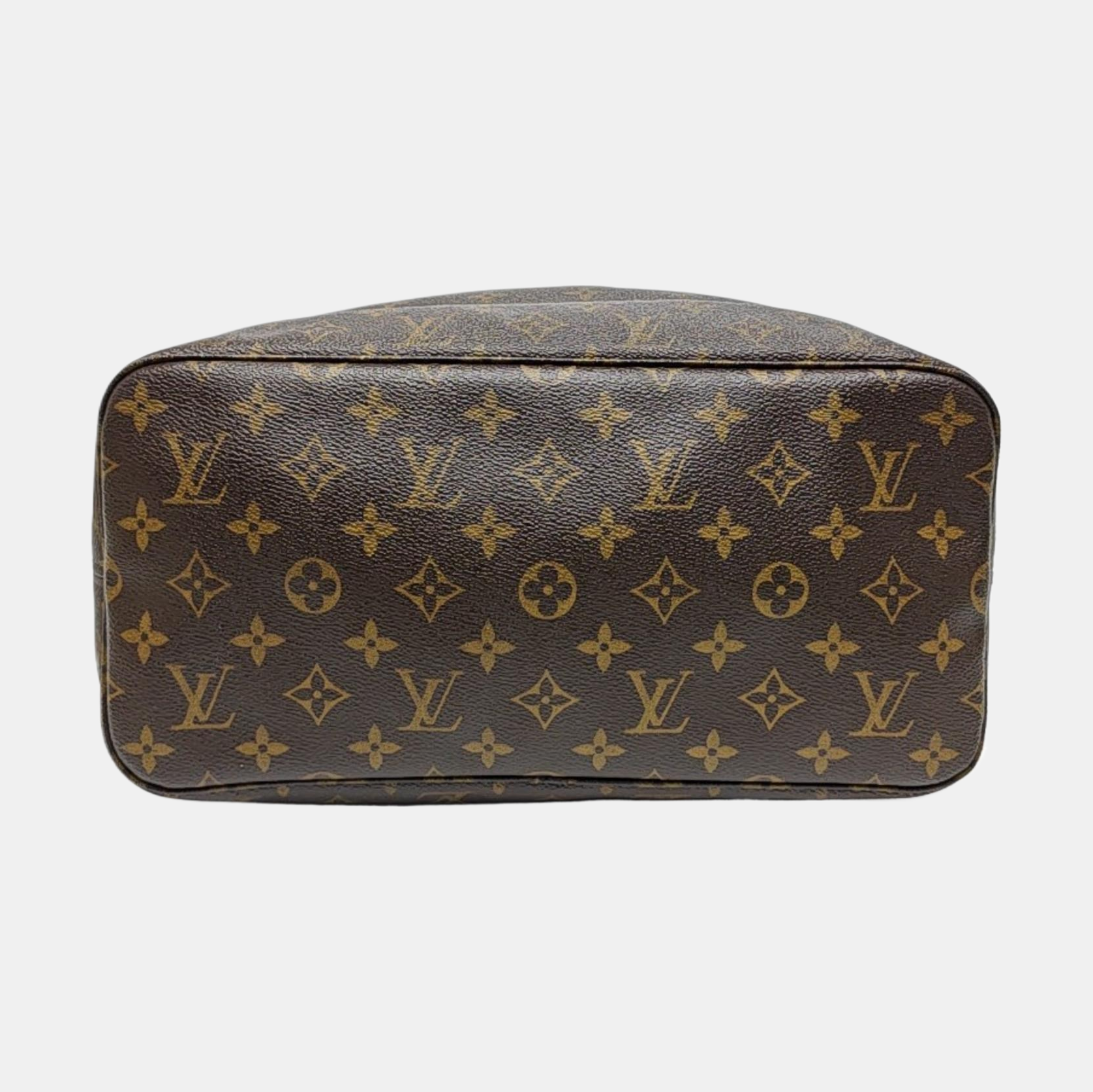 NEVERFULL MM Monogram Coated Canvas Brown