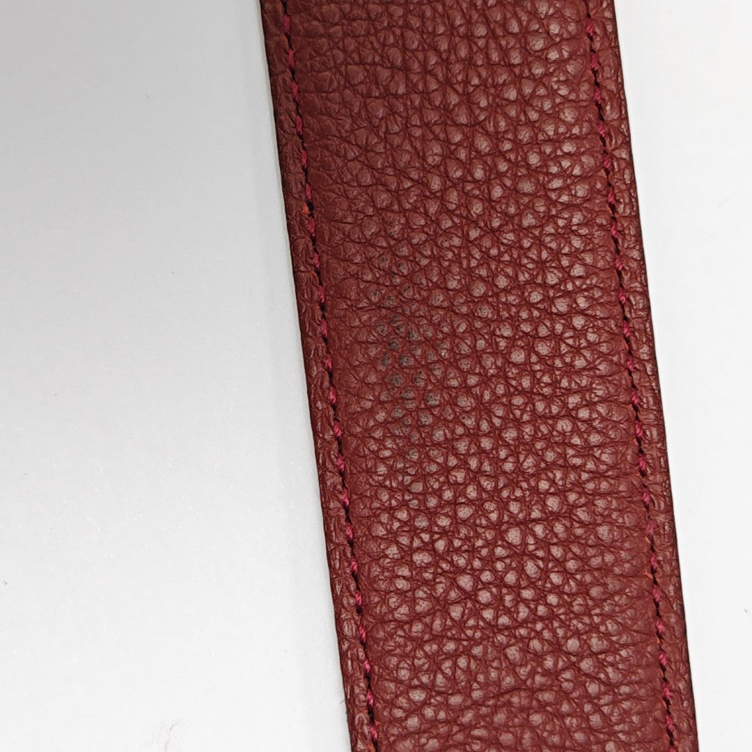 Leather Belt Red