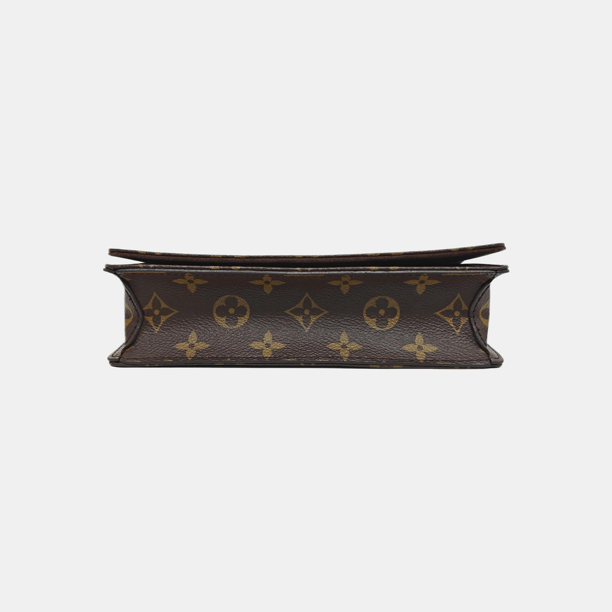 Lily Monogram Coated Canvas Brown