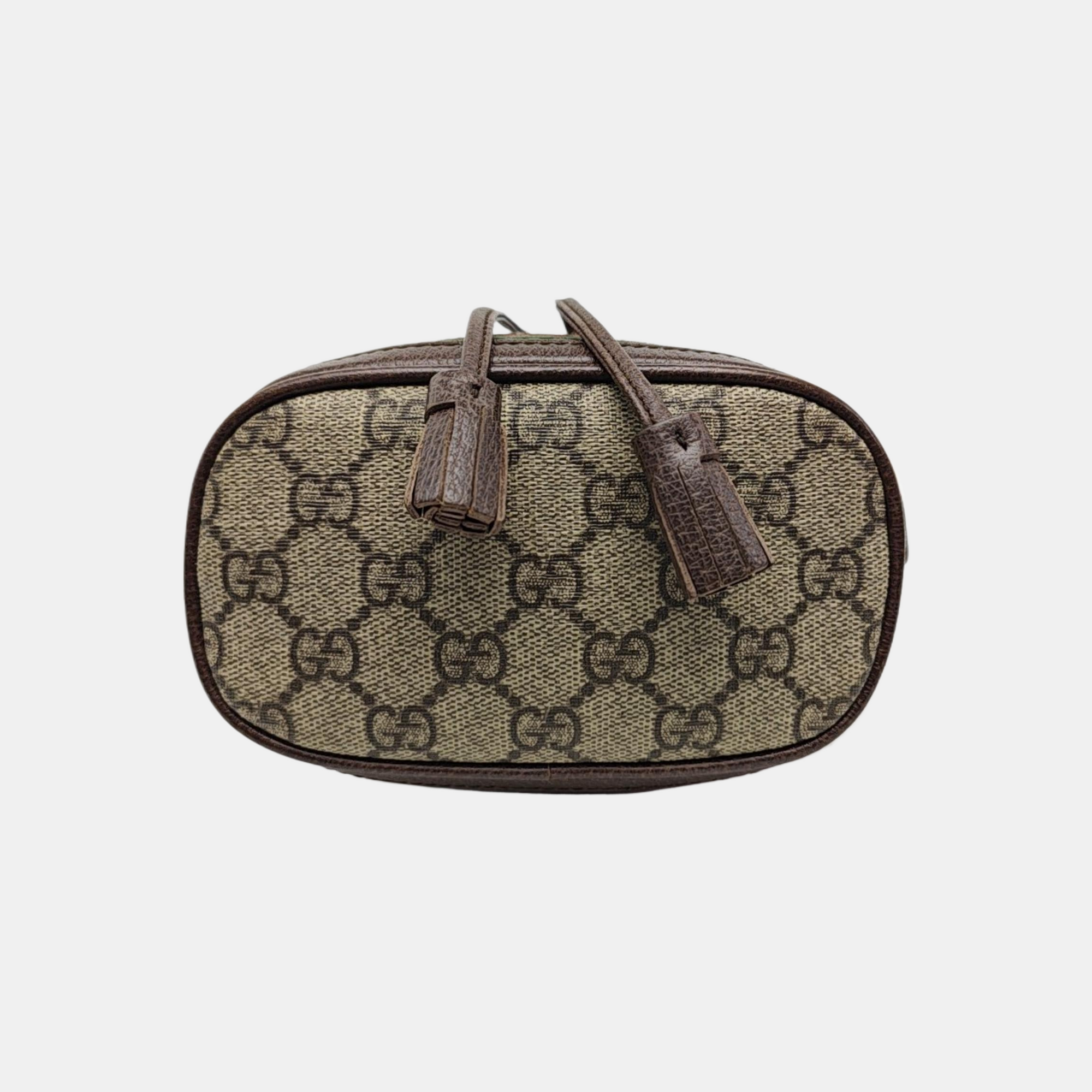 Ophidia Mini Monogram Coated Canvas Beige