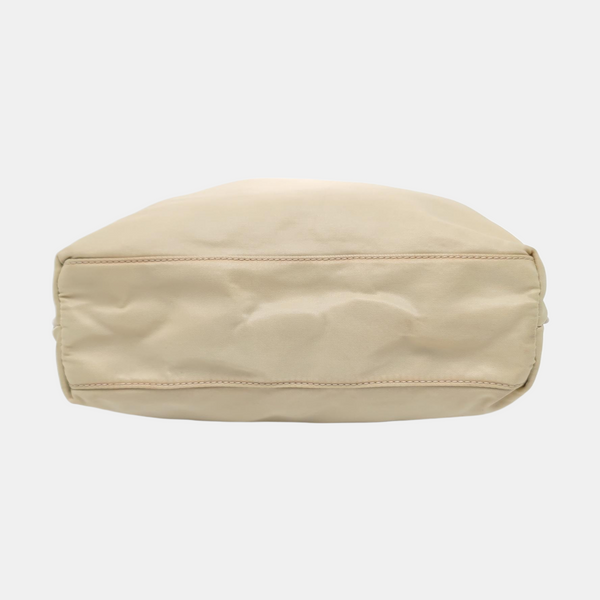 Nylon Tote Bag Beige